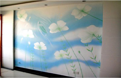 丽江画墙绘怎么画好白云的蓬松感？