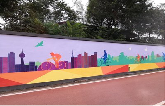 丽江墙体彩绘-围墙