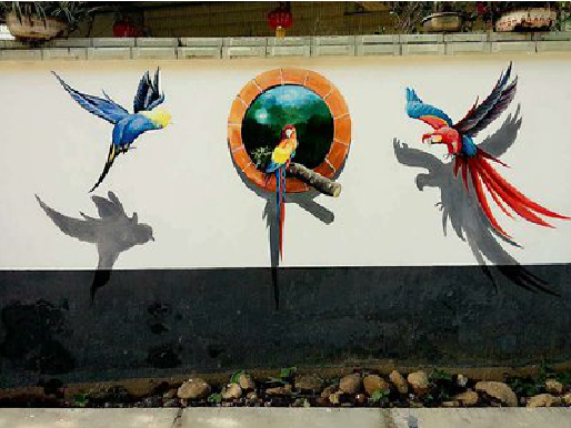 丽江视觉错位-3D墙绘设计