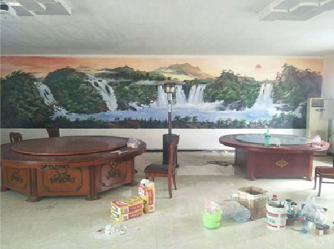 丽江墙绘-写实风景