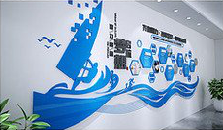 丽江海浪主题文化墙如何设计？