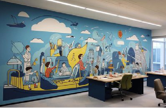 丽江办公室墙绘的特点。