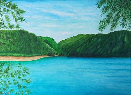 丽江在墙绘中，如何绘画绿水青山？